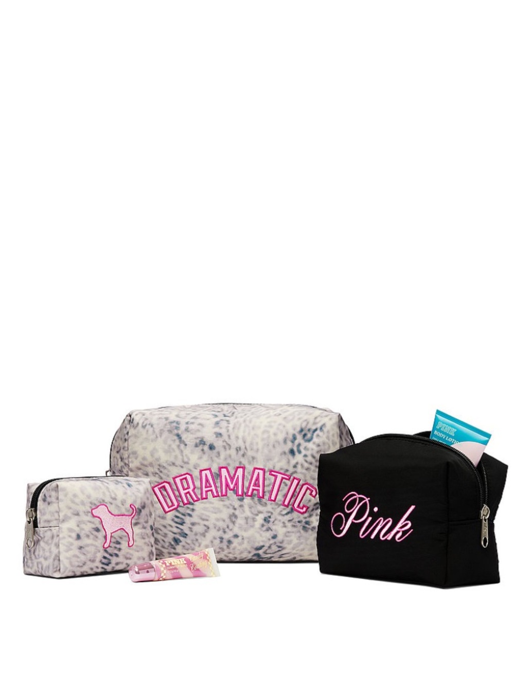 PINK Victoria's Secret PINK Makeup Bag Trio